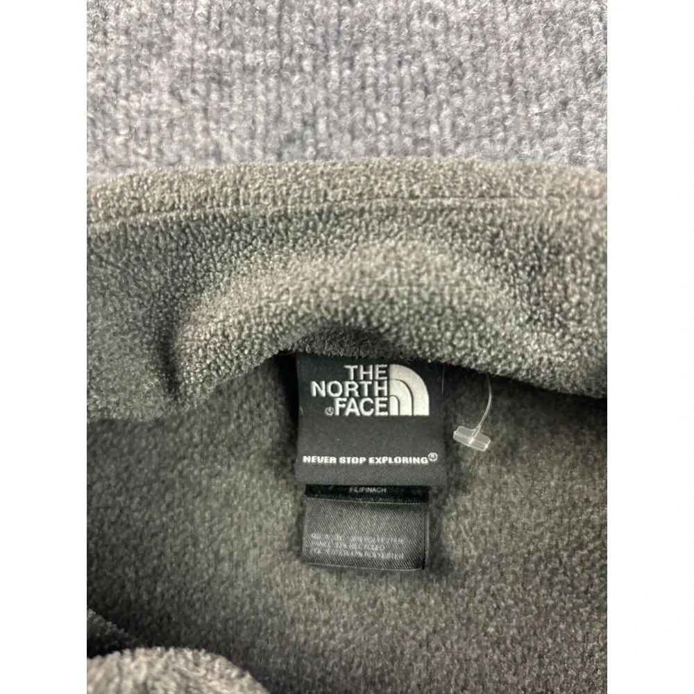 The North Face Denali Fleece‎ Jacket Mens XL Gray Black Full Zip Outdoor Coat